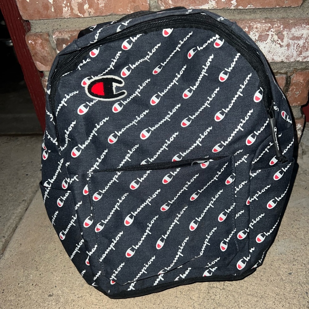 Champion Unisex Mini Supercize Script Logo Backpack Navy NWT